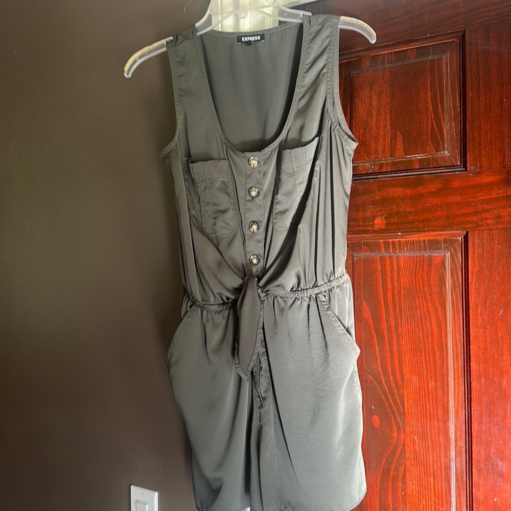 Olive green express romper